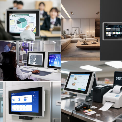 Square Screen Fanless Industrial Panel PC Built for Continuous Operation